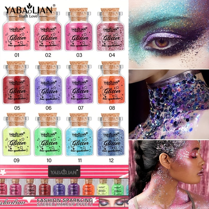 Mermaid Glitter Eyeshadow Body Glitter Face Hair Glitter