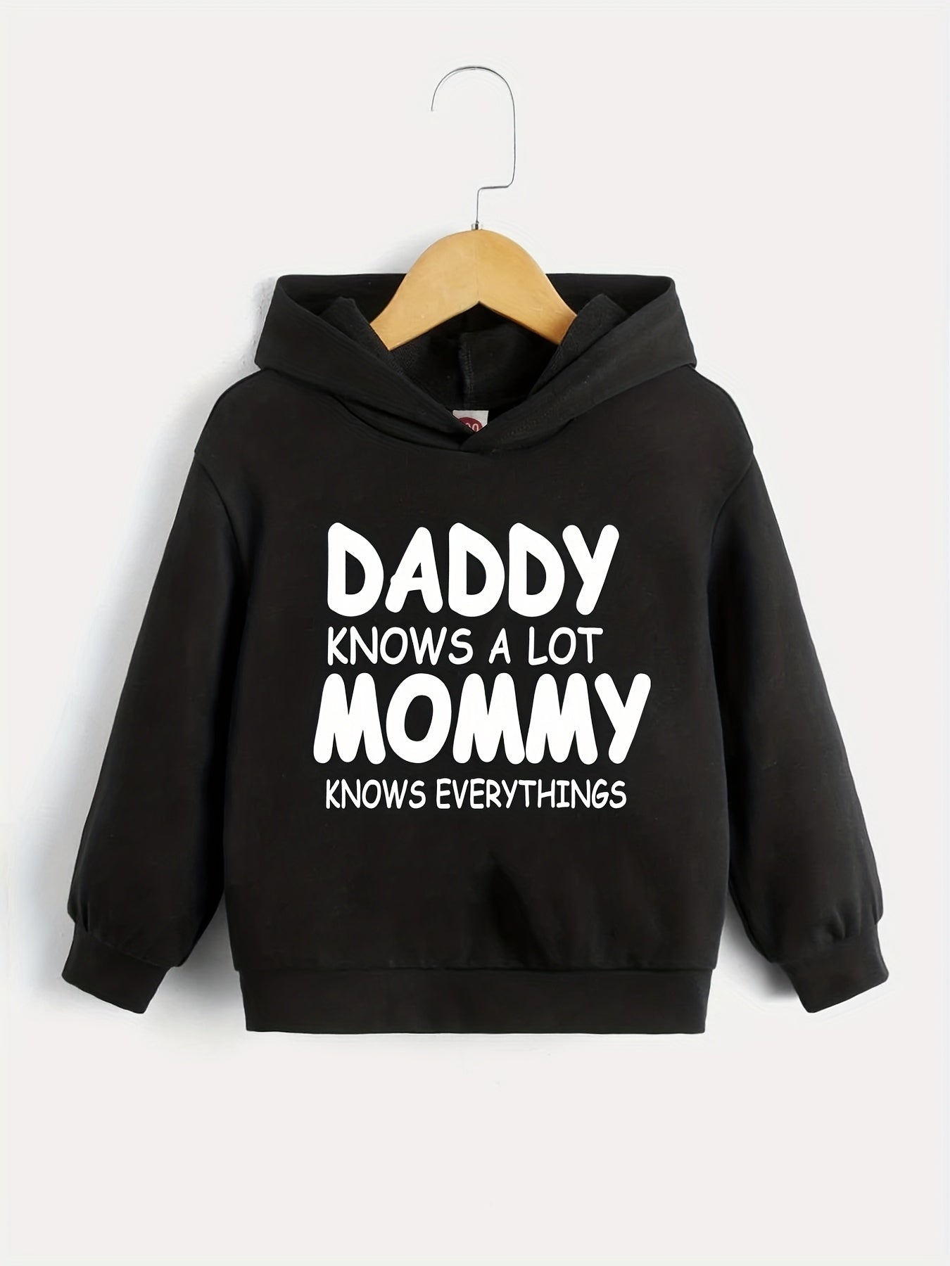 Letter Series Boys Hooded Sweatshirt