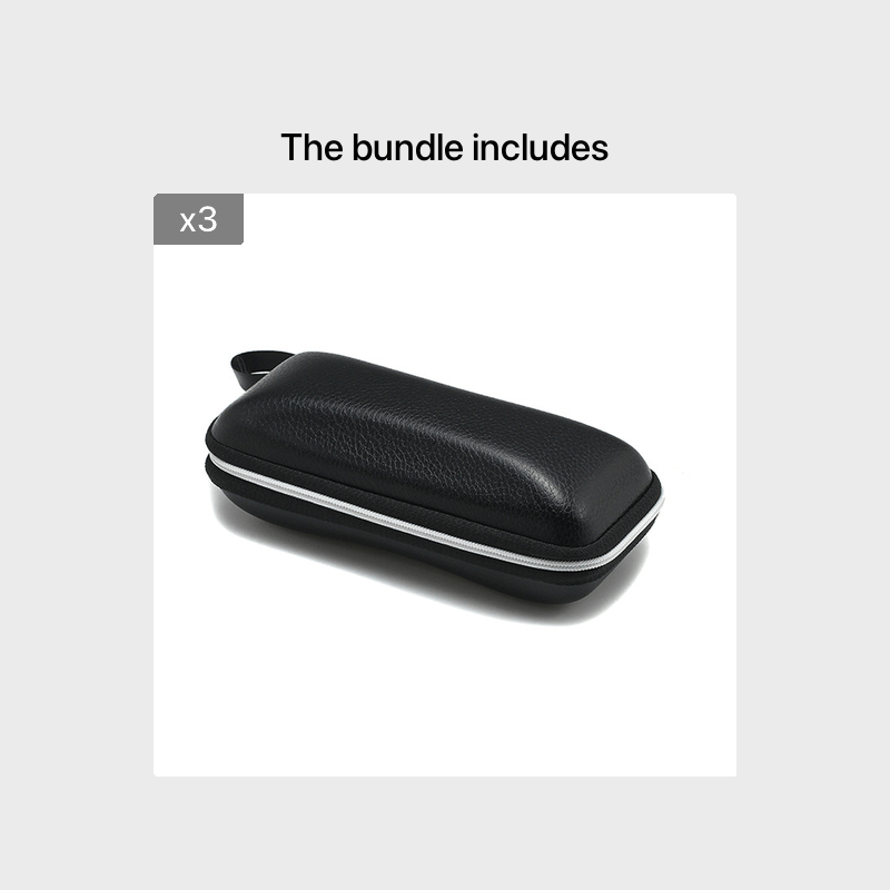 PU Leather Glasses Cases Anti Pressure Zipper Sports Sunglasses Box