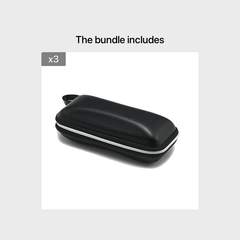 PU Leather Glasses Cases Anti Pressure Zipper Sports Sunglasses Box