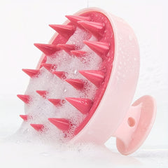 Silicone Shampoo Brush for Scalp Massage and Washing