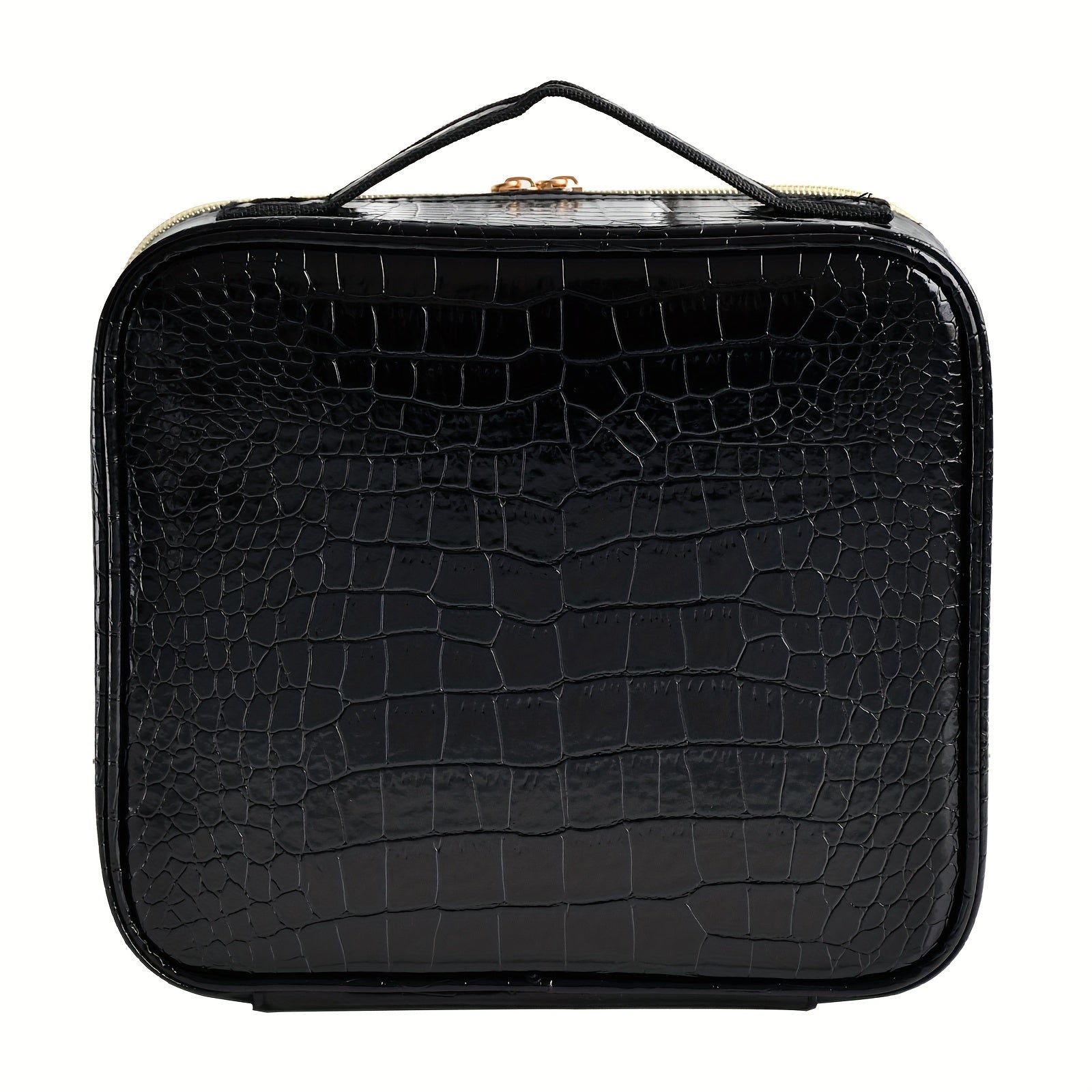 Large Travel Makeup Train Case Cosmetic Bag Organizer with Adjustable Dividers