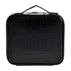 Large Travel Makeup Train Case Cosmetic Bag Organizer with Adjustable Dividers