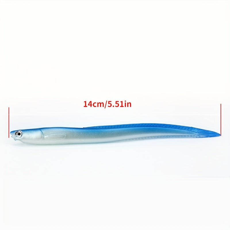 1pc 6 3g Long Tail Soft Fishing Lure 5 51inch 0 22oz Bionic PVC Wobbler Bait