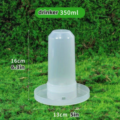 Automatic Bird Feeder & Water Dispenser for Parrots Chickens Pigeons