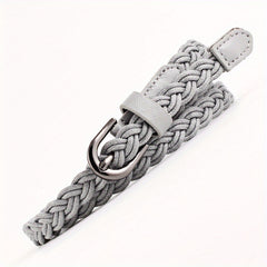 Vintage Braided Boho Belt Metal Buckle Girdle Women Punk Dress Belts