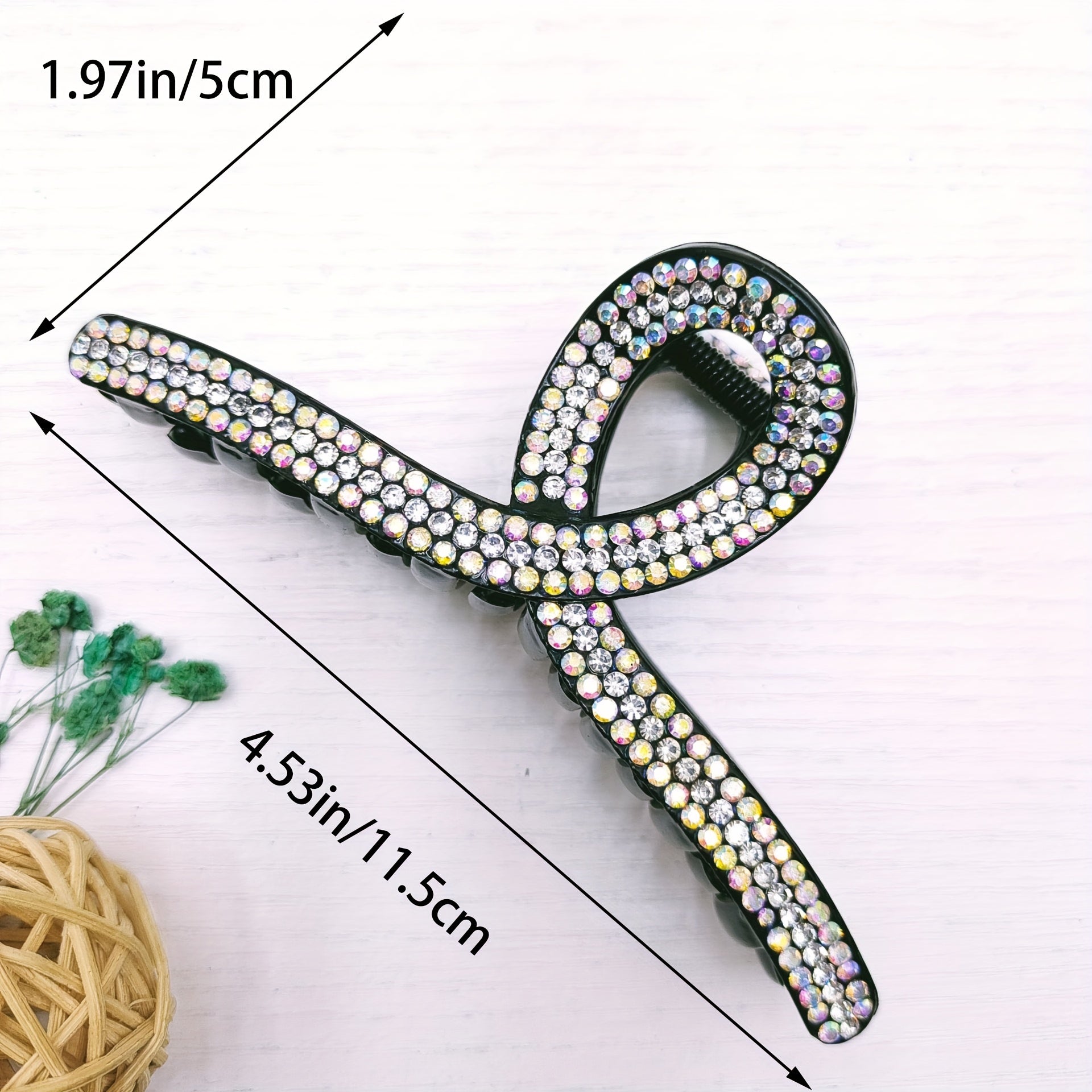 Rhinestone Hair Claw Non Slip Hair Clips Women Hair Accessories