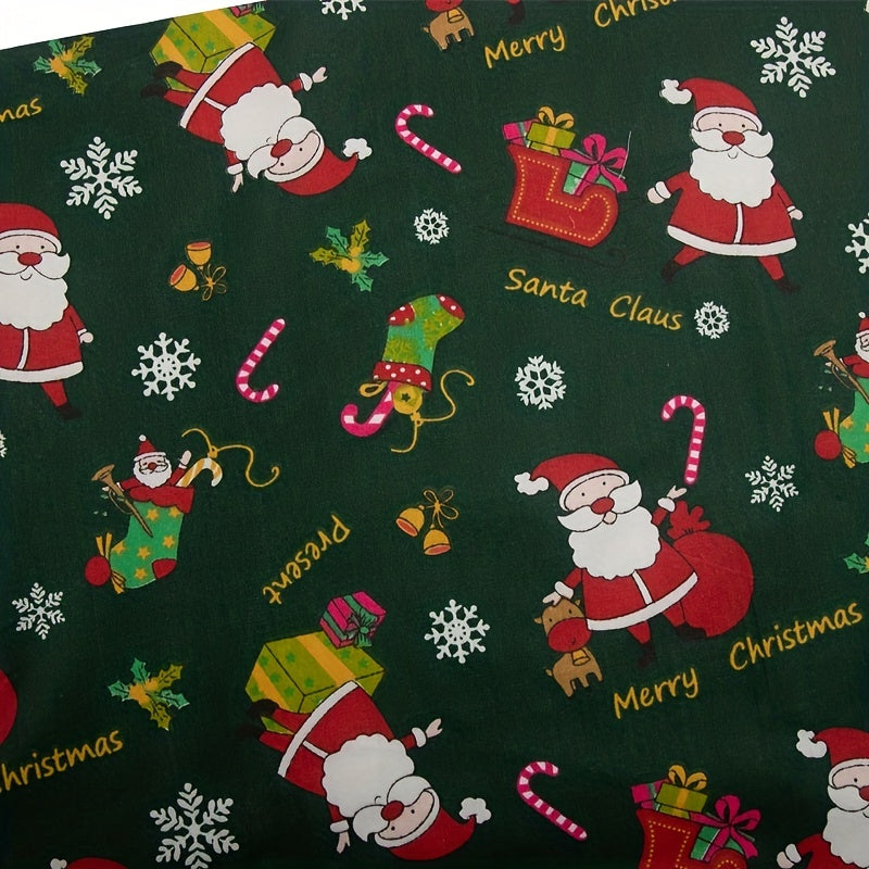 8pcs Christmas Fabric Set Quilting Cotton Craft Fabric Pre Cut Squares