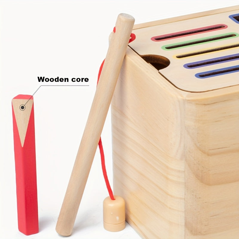 Colorful Wooden Classification Box Toy with Matching Pieces
