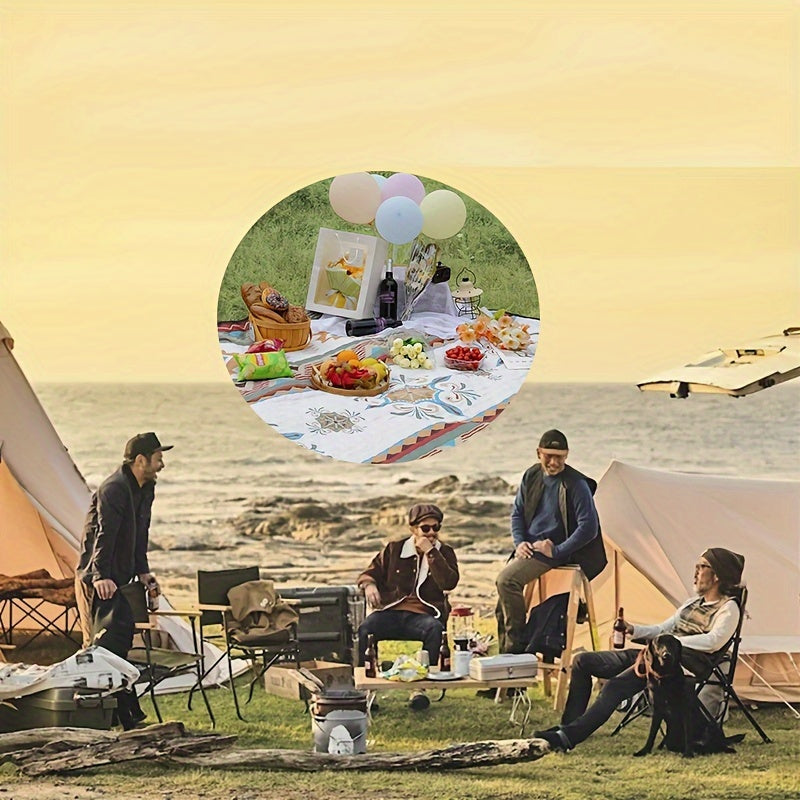 Portable Waterproof Picnic Blanket Foldable Machine Washable Mat