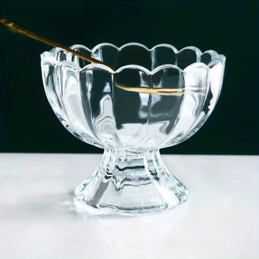 Multifunctional Glass Bowl for Salads and Desserts
