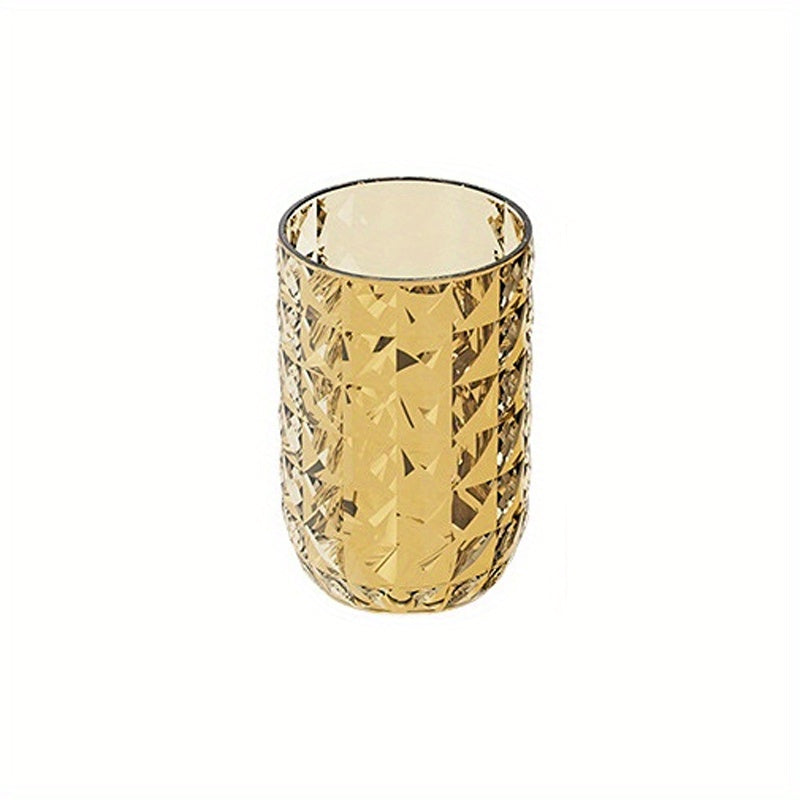 Portable Diamond Rinse Cup and Toothbrush Set