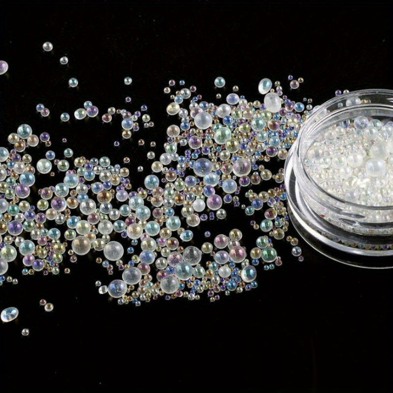 1000pcs Transparent Bubble Beads Epoxy Loose Beads for DIY Jewelry Making