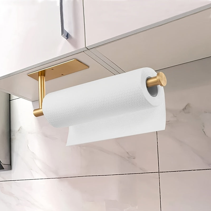 Under Cabinet Paper Towel Rack Kitchen Adhesive Holder