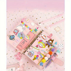 Pink Stationery Set Notebook Bundle DIY Grid Journal Sketchbook Planner Diary