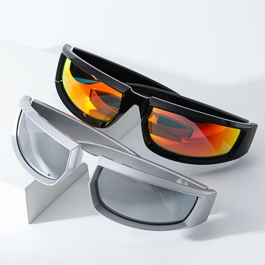 Women's Sport Sunglasses Eye Protective Thick Frame Wrap Around Glasses