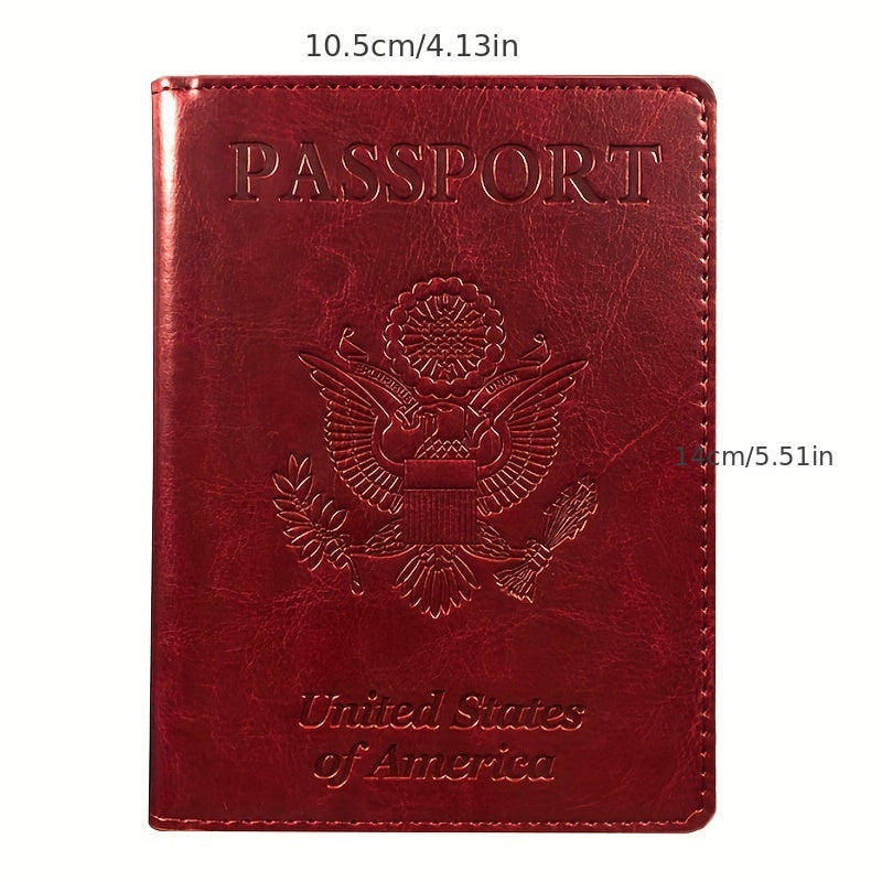 American Passport Cover PU Leather Holder