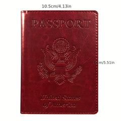 American Passport Cover PU Leather Holder