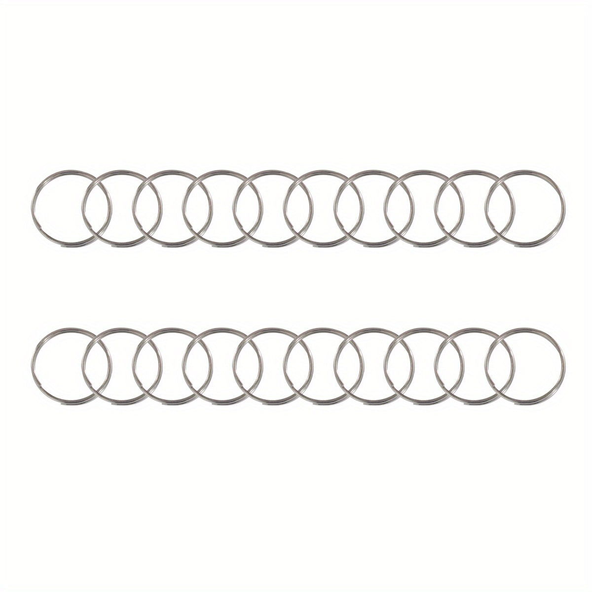 20 50 100pcs Silver Keychain DIY Key Ring Jewelry Accessories Split Ring