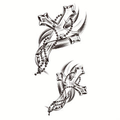 Peace Cross Waterproof Temporary Tattoo Stickers for Men Women