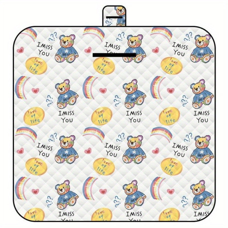 Cartoon Portable Picnic Mat Waterproof Beach Blanket