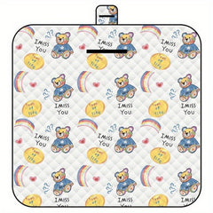 Cartoon Portable Picnic Mat Waterproof Beach Blanket