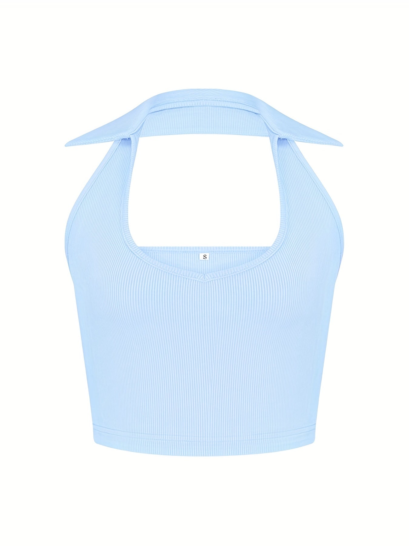 Sexy Halter Top Backless Sleeveless Cropped Top