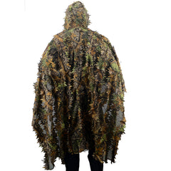 Leafy Camouflage Poncho Jacket for Jungle Shooting
