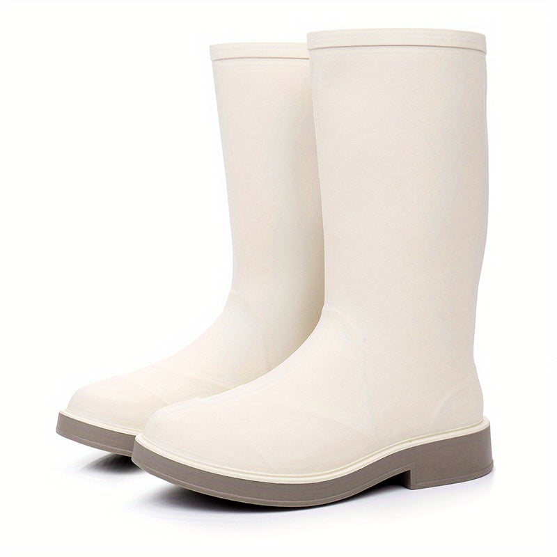 Women's Waterproof Non-slip Rain Boots Lightweight Rubber Shoes