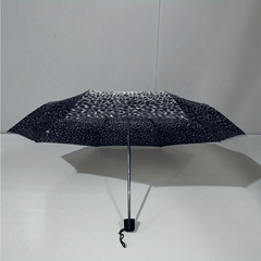 Leopard Grain Print Umbrella Folding Waterproof Windproof Umbrella
