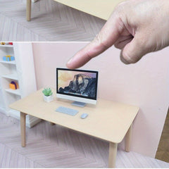 Mini Computer Mouse Keyboard Set for Dollhouses - Desktop Model Ornaments