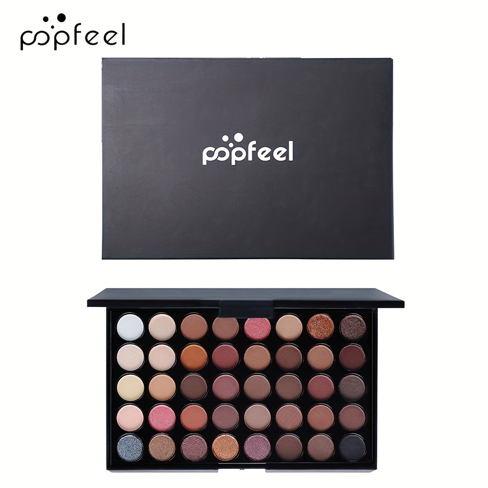 40 Colors Eyeshadow Palette Set with Makeup Brushes Eye Cosmetics