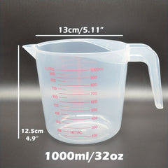 Stackable Plastic Measuring Cups with Spoon Set