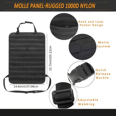 Molle Car Seat Back Organizer MOLLE Car Panel Car Seat Cover Seat Kick Pad