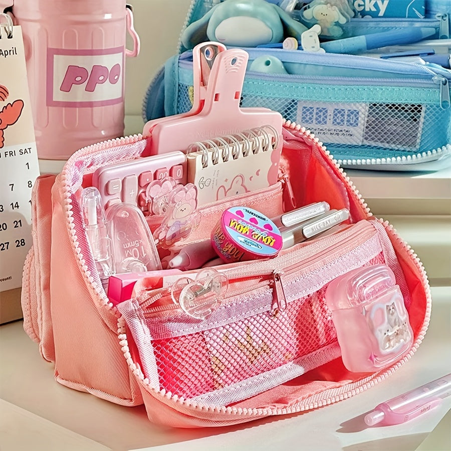 Large Capacity Pencil Case for Office School Men Women