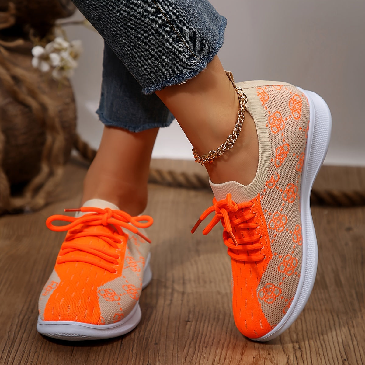 Women's Outdoor Running Shoes Mesh Breathable Non Slip Lightweight Sneakers