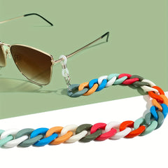 Acrylic Block Glasses Chain Anti Slip Stylish Eyewear Retainer for Women Men
