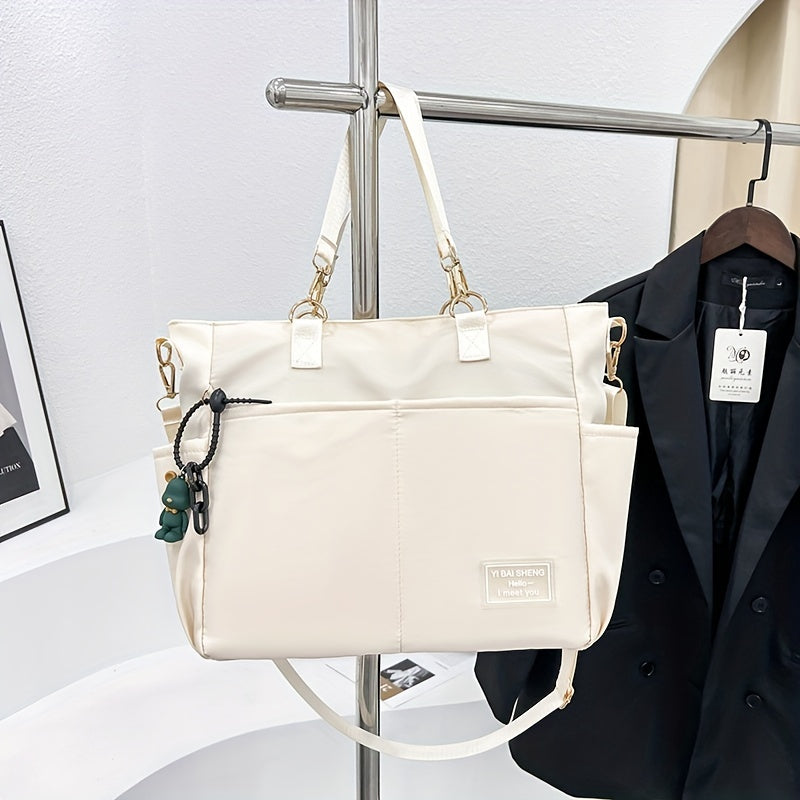 Large Capacity Tote Storage Bag Casual Shoulder Bag All Match Minimalist Bag