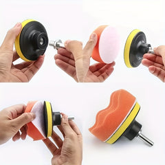 22pcs Car Polishing Waxing Sponge Set 3" Wool Wheel