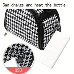 Cow Pattern Mommy Bag Crossbody Portable Baby Mother's Bag