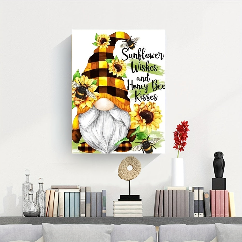 Gnome Canvas Painting Wall Art Picture For Living Room Decor