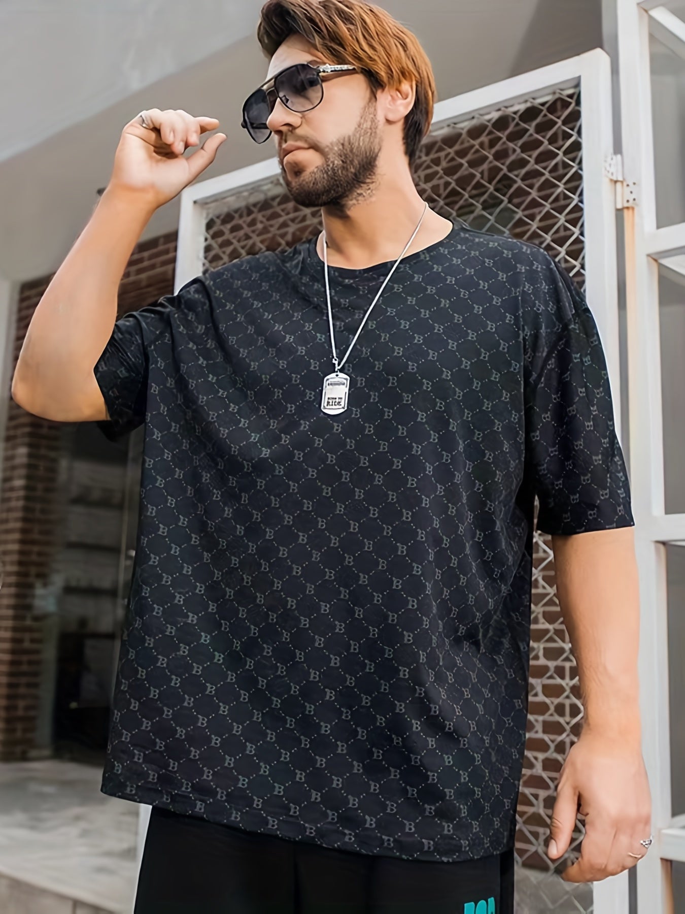 Men's High Stretch Mesh Tee Top for Summer Outdoor