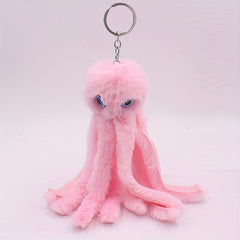 Octopus Keychain Plush Toy Bag Pendant Women's Shoulder Bag Accessory