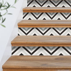 Scandinavian Style Vinyl Stair Sticker Peel And Stick Staircase Decals