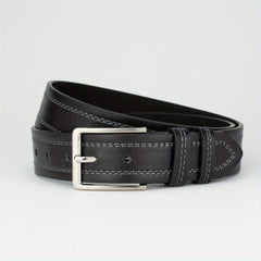 Men's Double Wire Alloy Needle Buckle PU Belt