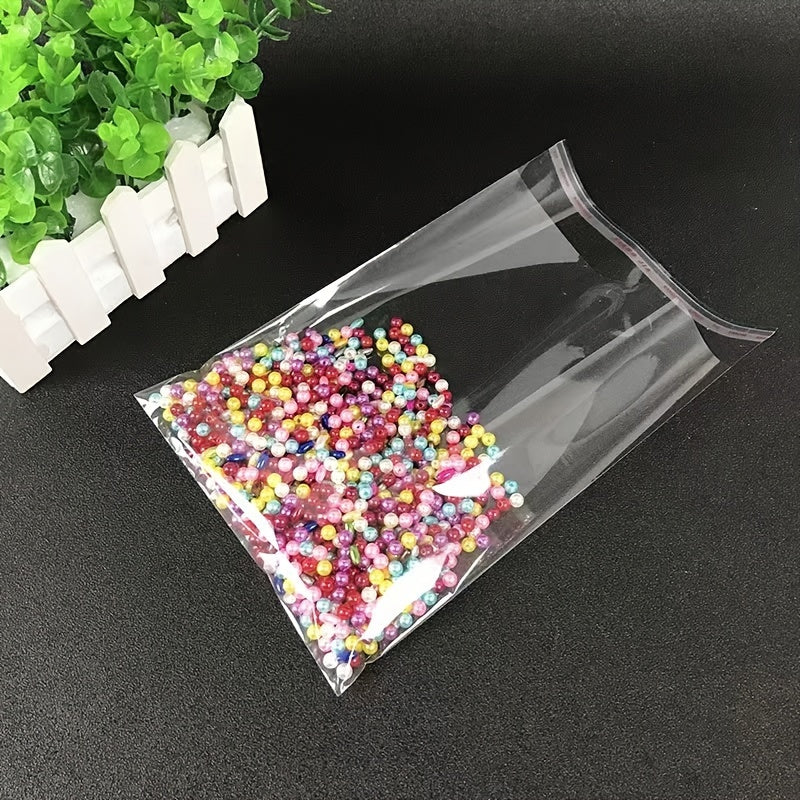100pcs Transparent Self sealing Bags for Decorations Candy and Cookie