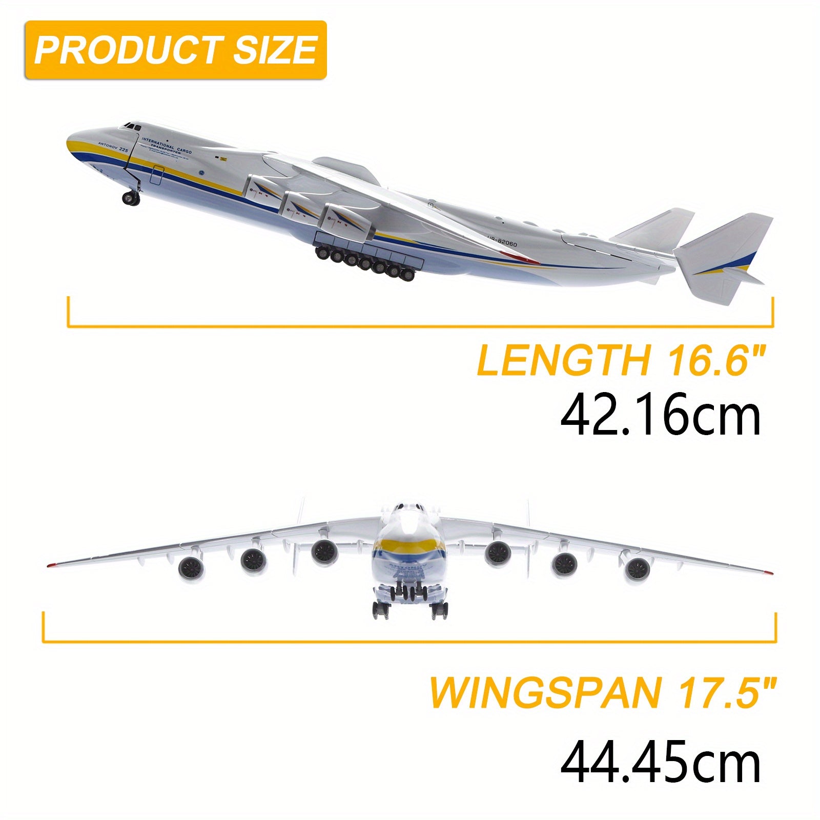 Antonov An 225 Aircraft Strategic Transport Resin Model Ornaments