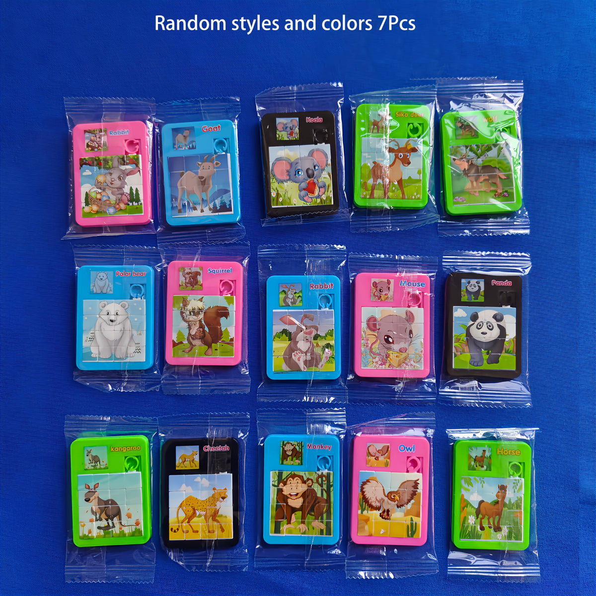Animal Cartoon Puzzle Toys Set for Parties, Easter, Pinata Treasures