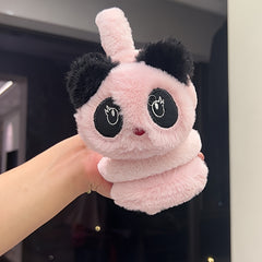 Plush Bear Earmuffs Winter Warm Ear Covers Elastic Comfortable