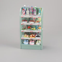 Supermarket Shelf Food Play Set with 30 Items